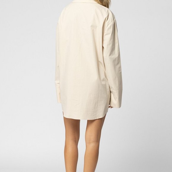 Stylish beige shirt dress NWT - Picture 6 of 6